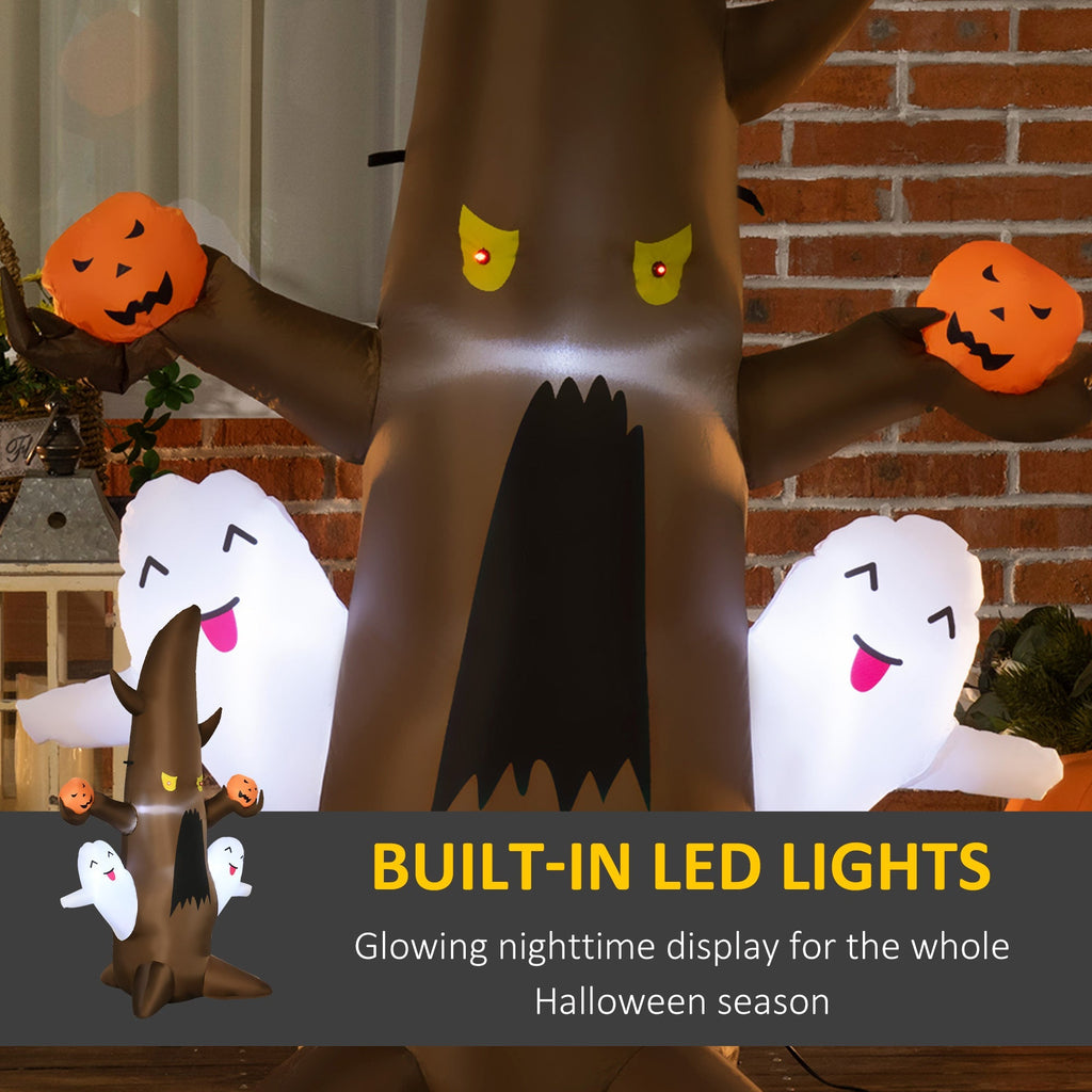 5FT Illuminated Inflatable Halloween Ghost Tree