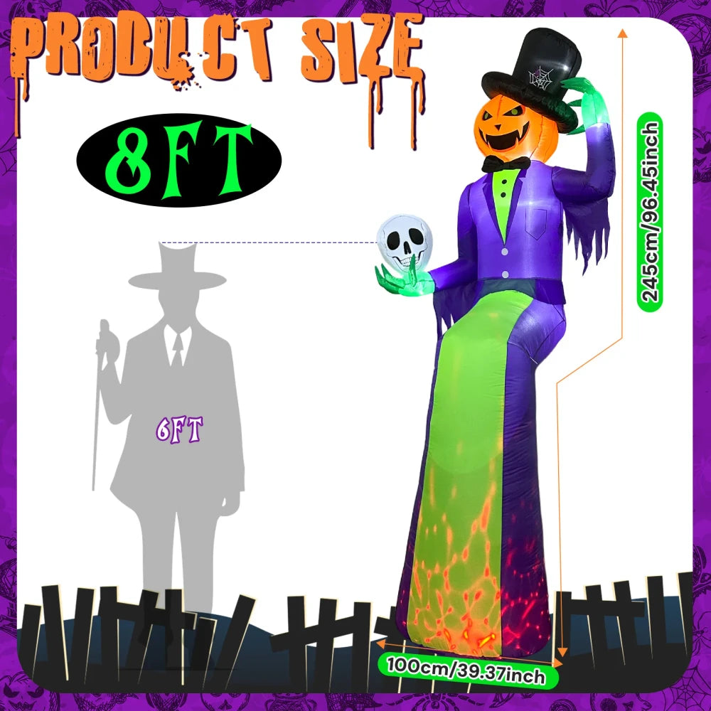 Giant Inflatable Pumpkin Halloween Decoration