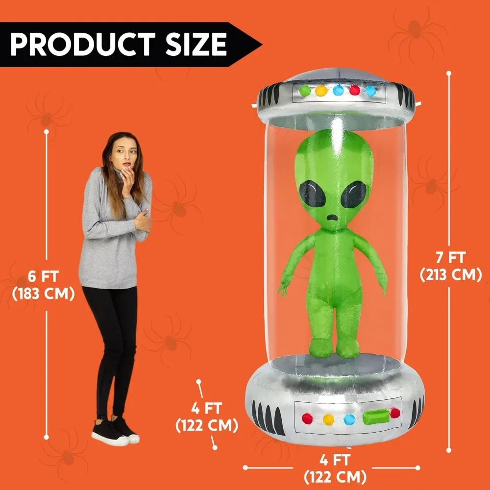 7 ft Tall Halloween Inflatable Test Tube