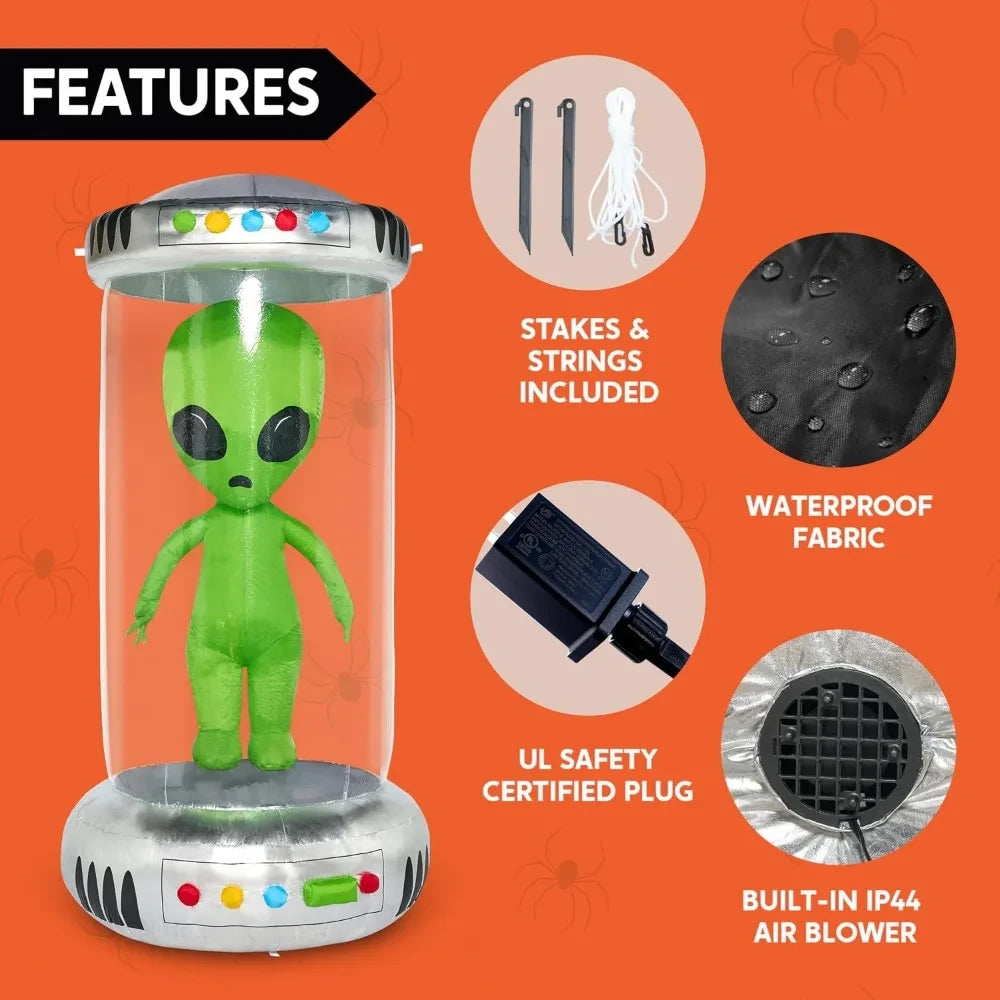 7 ft Tall Halloween Inflatable Test Tube