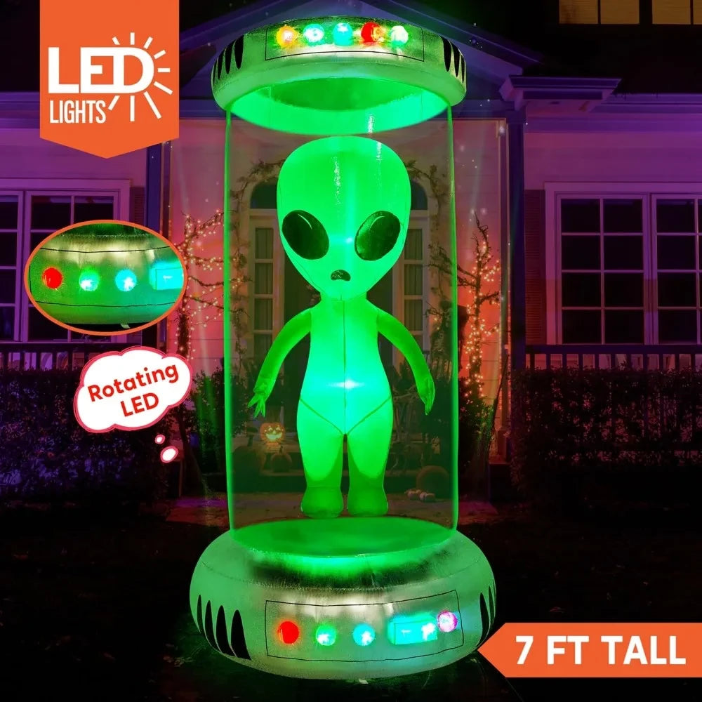 7 ft Tall Halloween Inflatable Test Tube