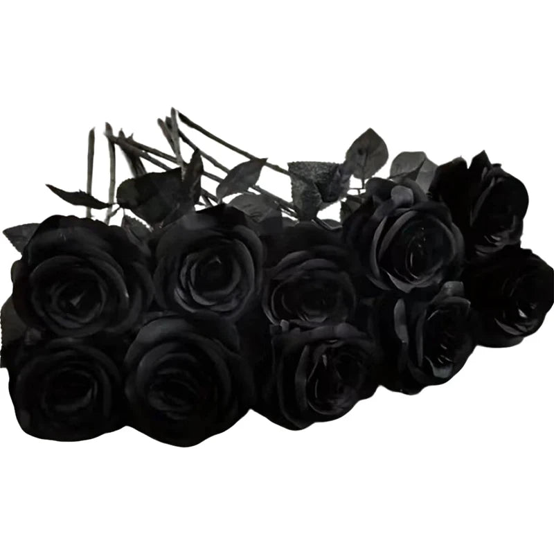 Artificial Black Rose Bouquet