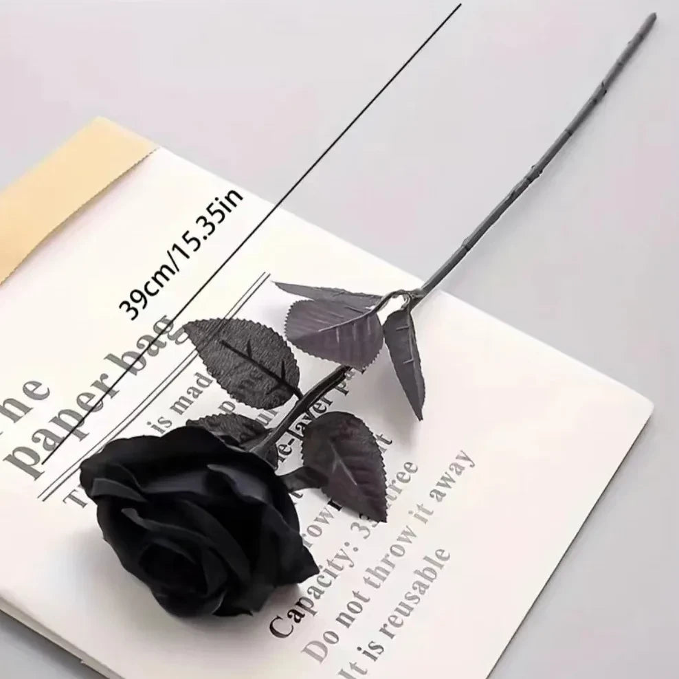 Artificial Black Rose Bouquet