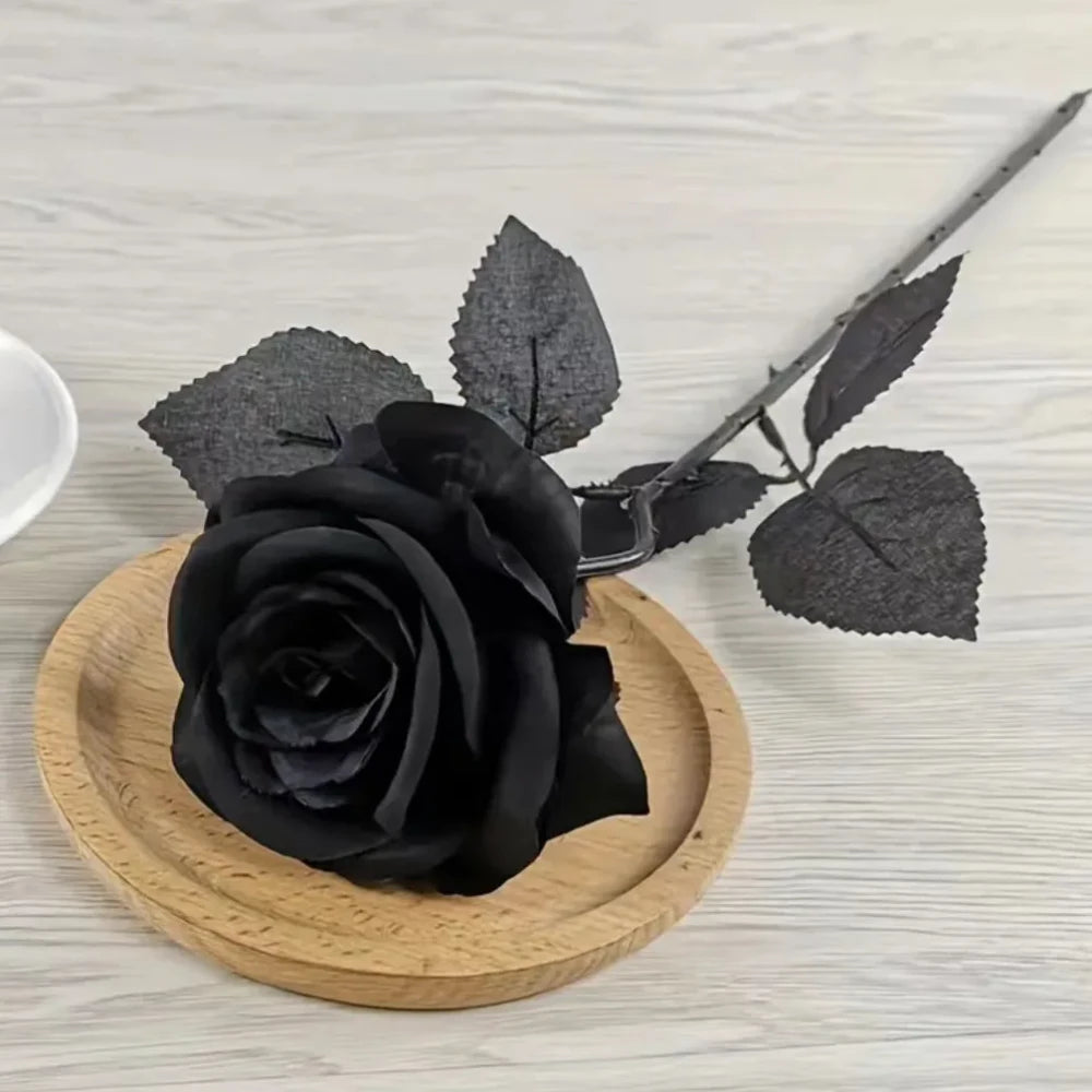 Artificial Black Rose Bouquet