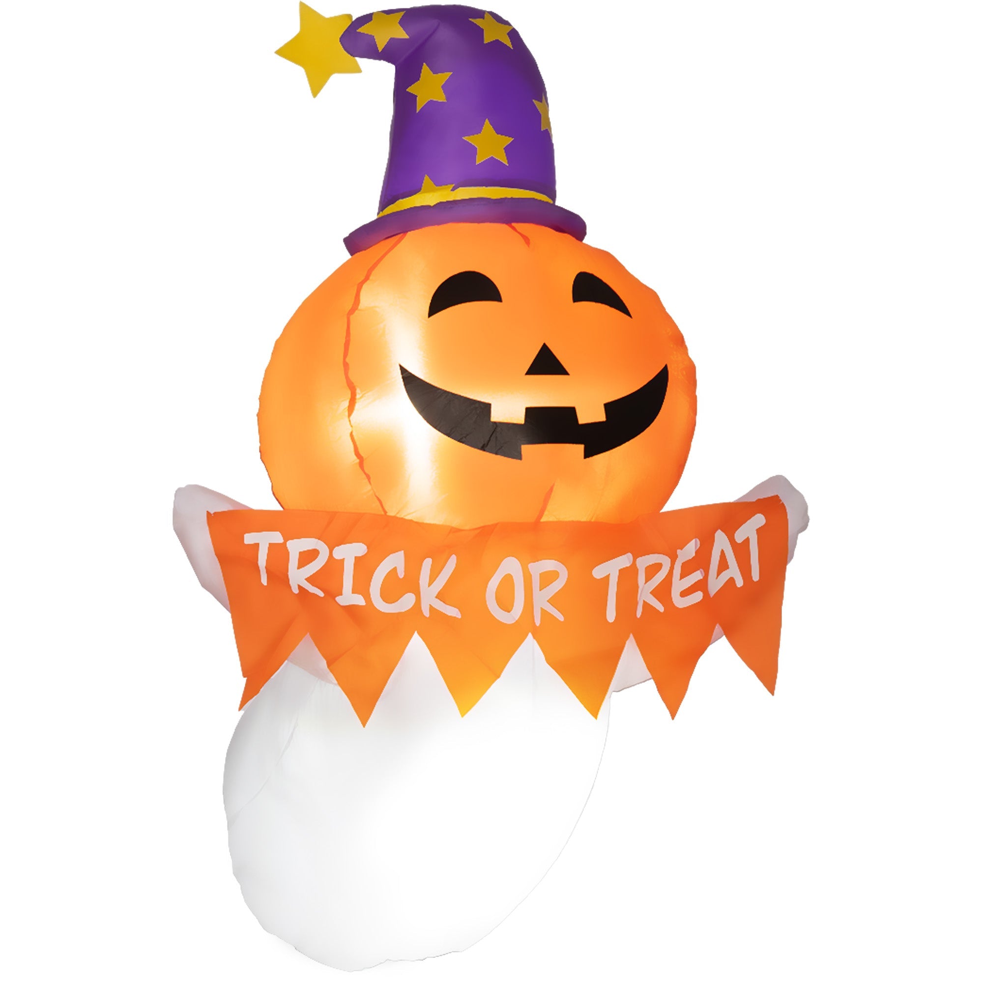 Outsunny 3.4ft Halloween Inflatables Window Sticker Ghost
