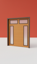 Amber Accent Composite Carriage Door