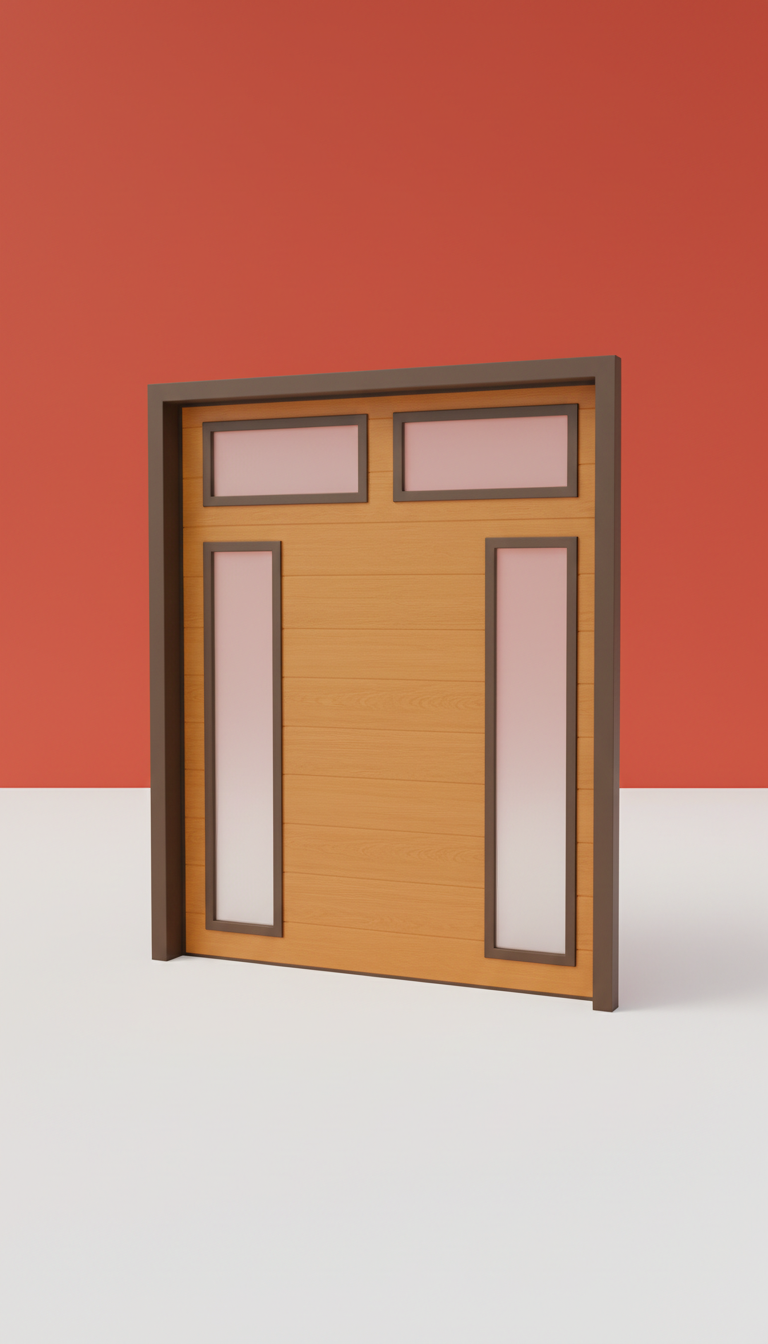 Amber Accent Composite Carriage Door