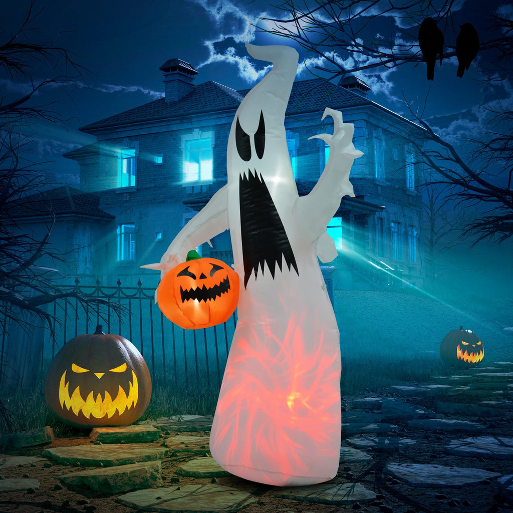 HOMCOM 5.9' Halloween Inflatable Ghost Decoration