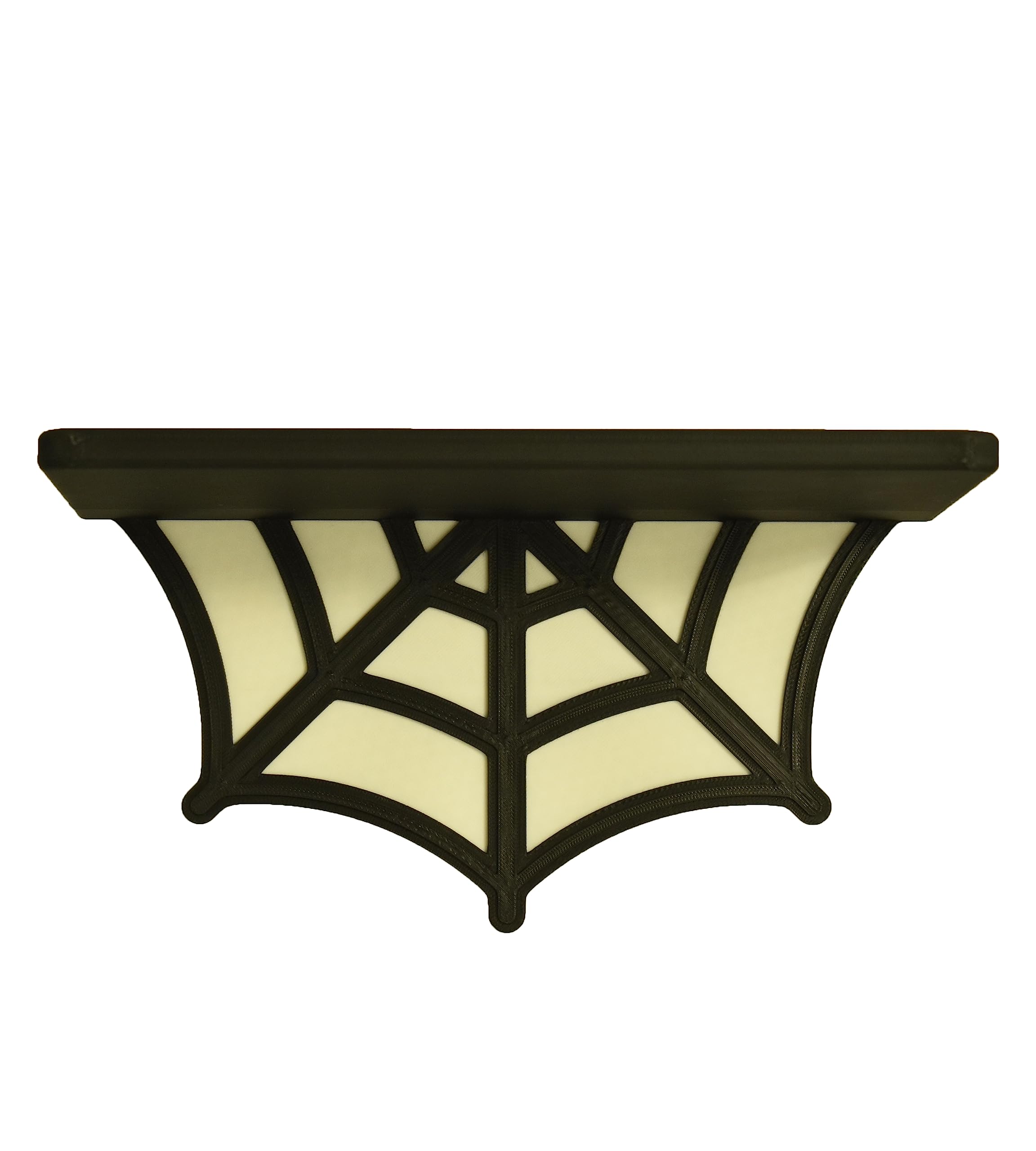 Spider Web Floating Shelf | Spooky Halloween Decor Shelf | 9" Wide x 5" Deep | Made in USA