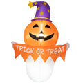 Outsunny 3.4ft Halloween Inflatables Window Sticker Ghost