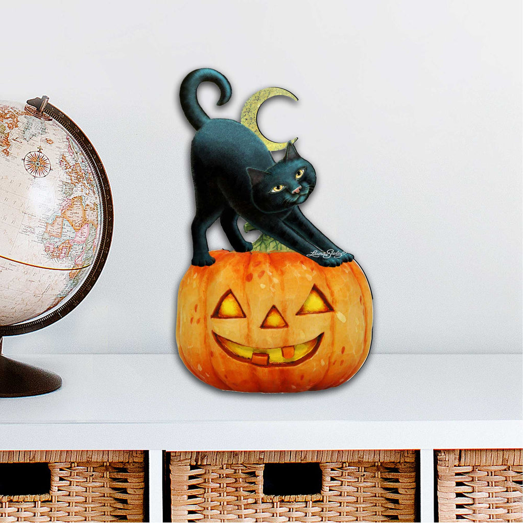 Spooky Halloween Cat Door Decor by Laura Seeley - Thanksgiving Halloween Decor - 8512054-2H