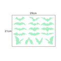 Halloween Luminous Wall Stickers Stickers Glow Dark Halloween Decor Creative Carved Fluorescent Festival Horror Home Decoration