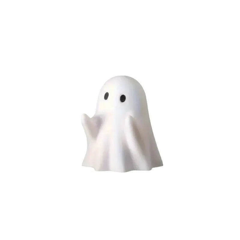 Cute Ghost Pen Holder Resin Desktop Organizer for Office & Home Halloween Decor Creative Gift Funny Stationery Stand Study