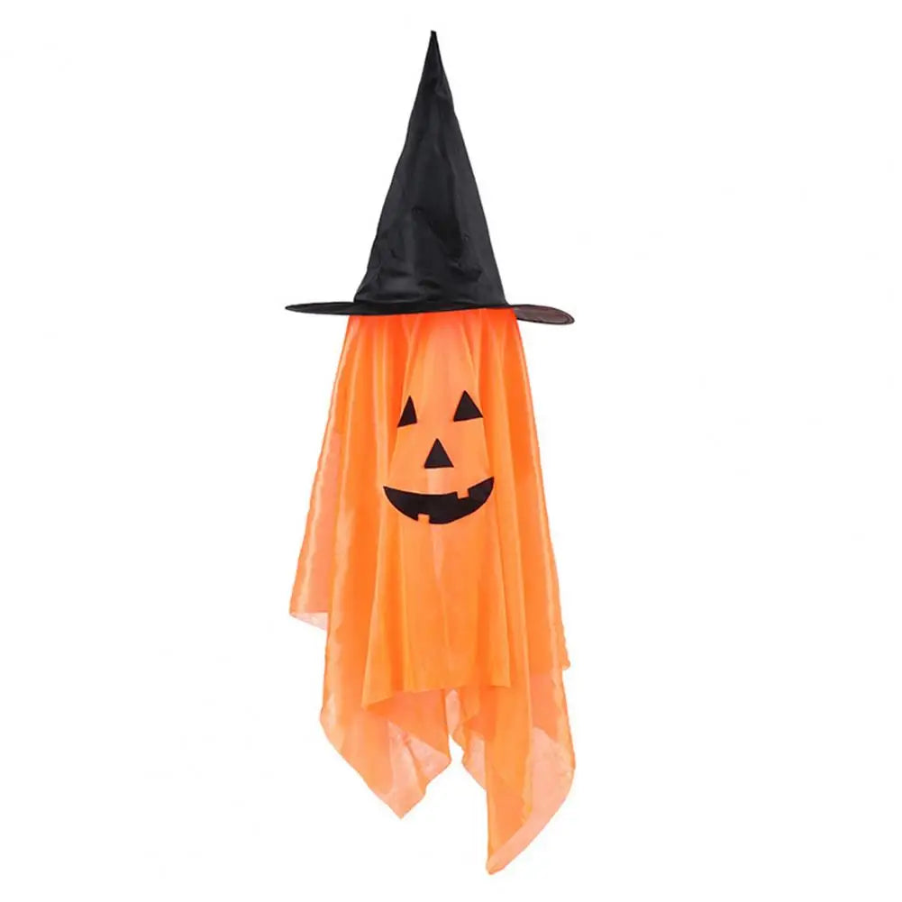 Eco-friendly Ghost Decoration Spooky Halloween Outdoor Decorations Hanging Pumpkin Ghost Witch Hat for Yard Porch Tree Autumn