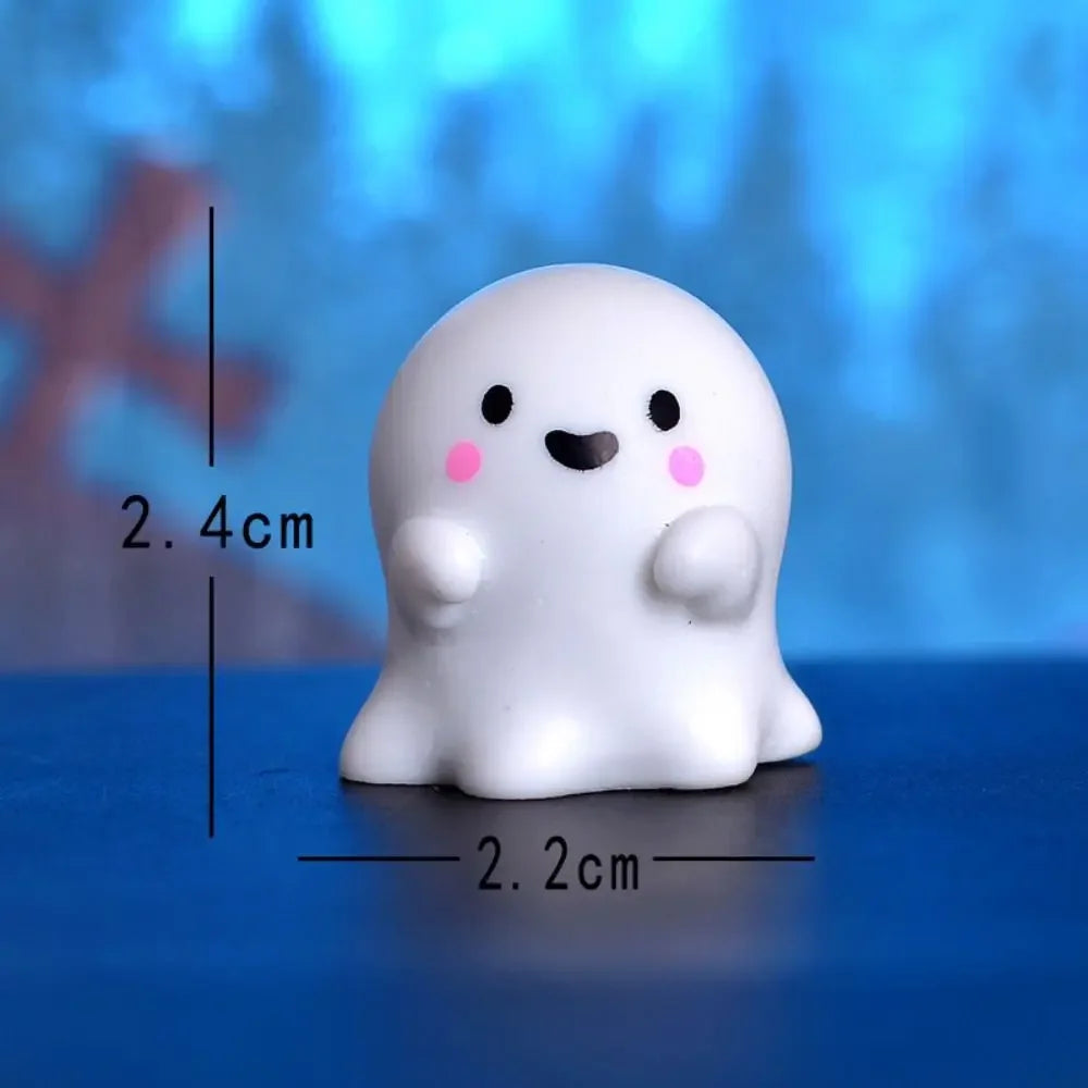 Cute Pumpkin Halloween Resin Craft Ghost Decoration Resin Decoration Micro Landscape Figurines Mini Ornaments DIY Accessories
