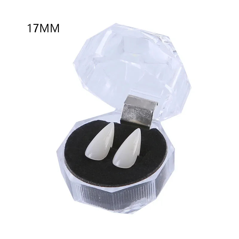 Vampire Teeth Fangs Dentures Props Halloween Cosplay Props False Fangs With Solid Glue Halloween Props Send glue stick