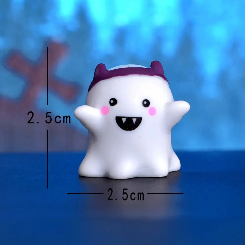 Cute Pumpkin Halloween Resin Craft Ghost Decoration Resin Decoration Micro Landscape Figurines Mini Ornaments DIY Accessories