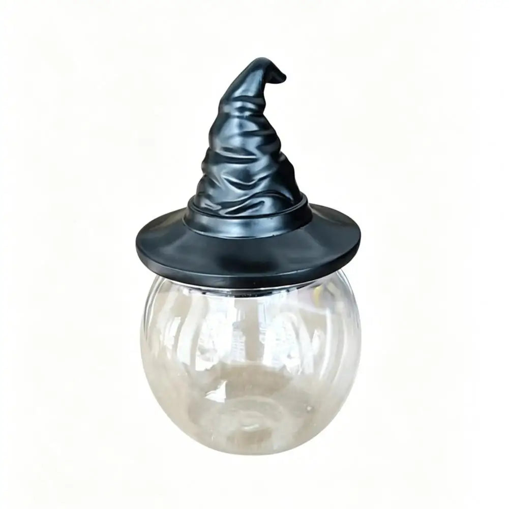 Glass Spice Container Sealed Glass Jar Moisture Proof Glass Spice Storage Jars with Witch Hat Owl Lids Decorative for Coffee