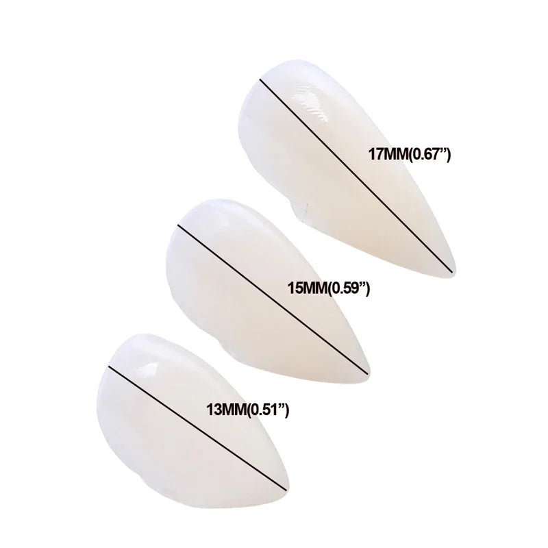 Vampire Teeth Fangs Dentures Props Halloween Cosplay Props False Fangs With Solid Glue Halloween Props Send glue stick