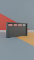 Slate Gray Window-Inset Garage Door