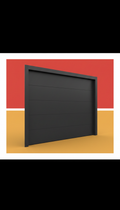 Charcoal Modern Flush-Panel Door