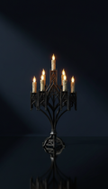 Gothic Candelabra with LED Candles